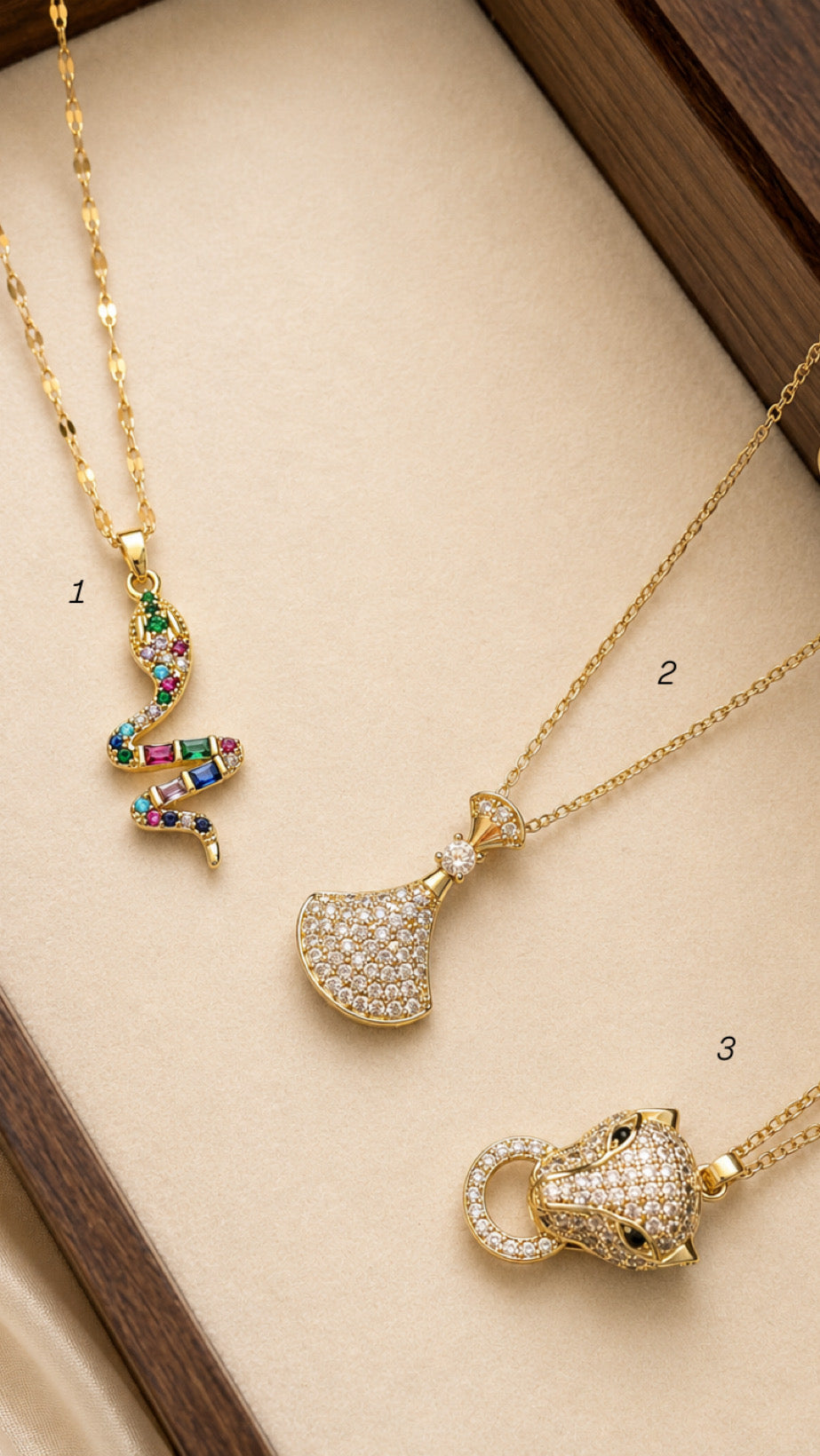Zirconia necklaces