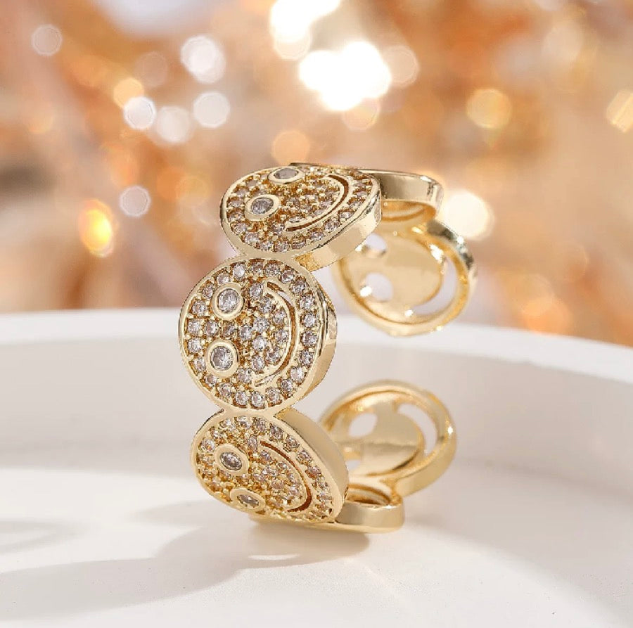 Smiley bangle and ring
