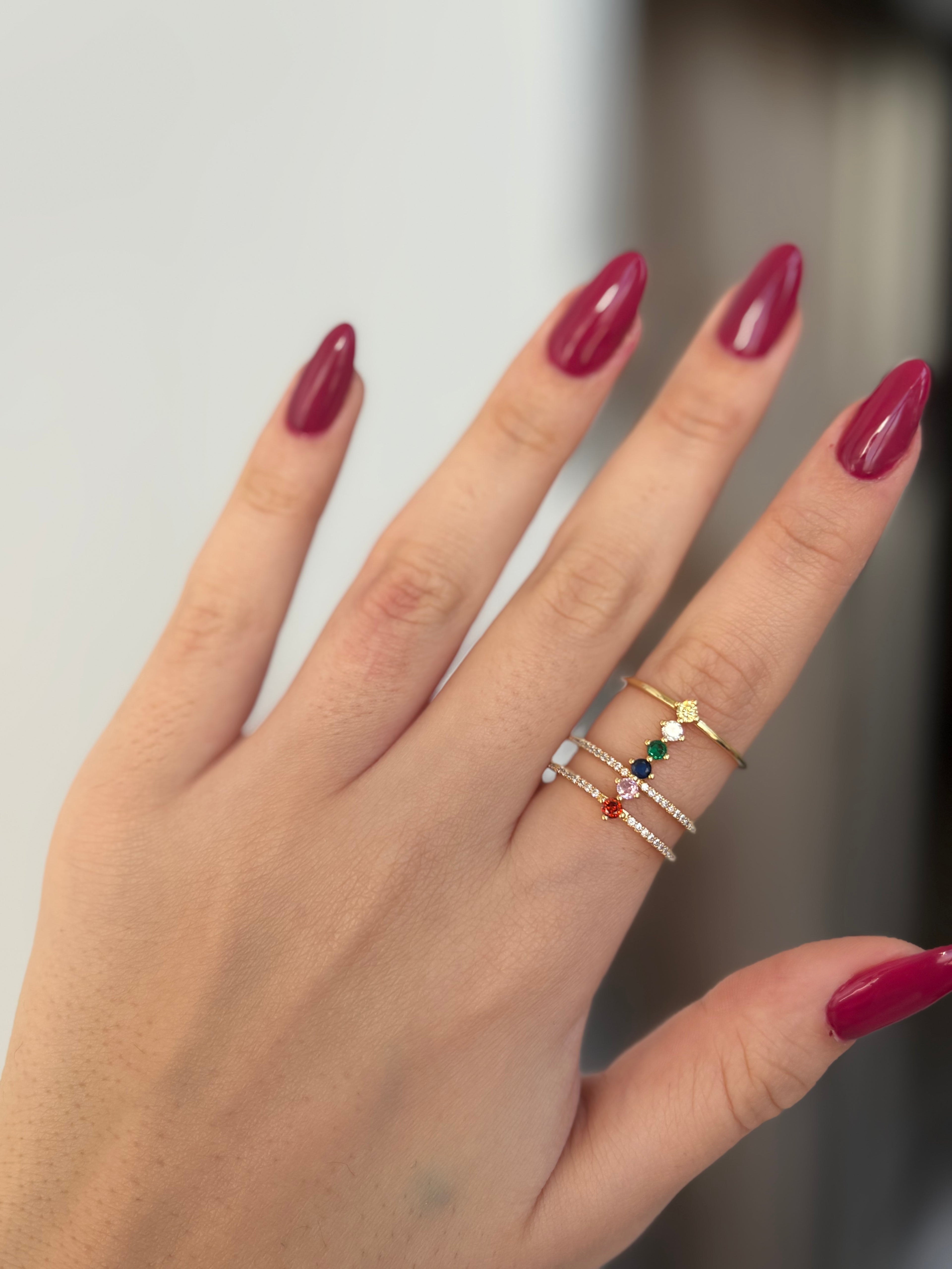 Waterproof - gold plated rings .