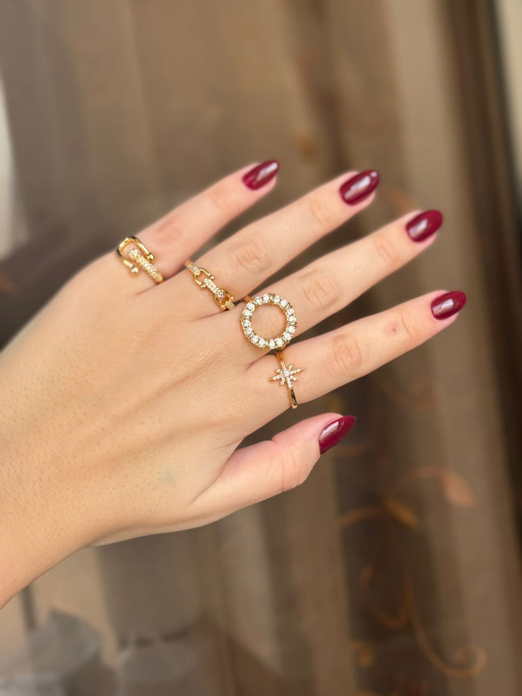 Waterproof - gold plated rings .