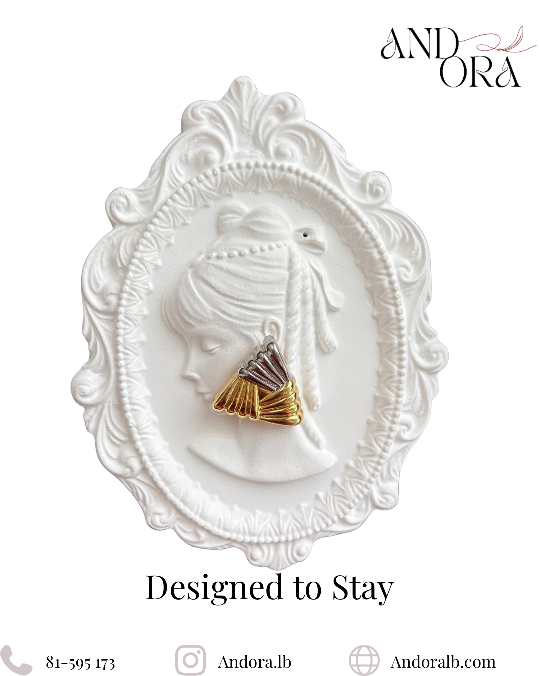 Waterproof - gold plated earrings.