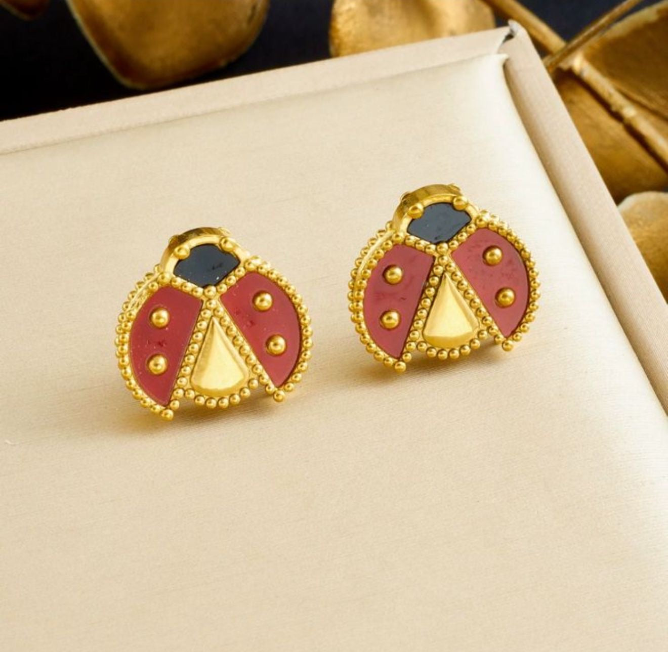 Lady bug Van Cleef Earrings
