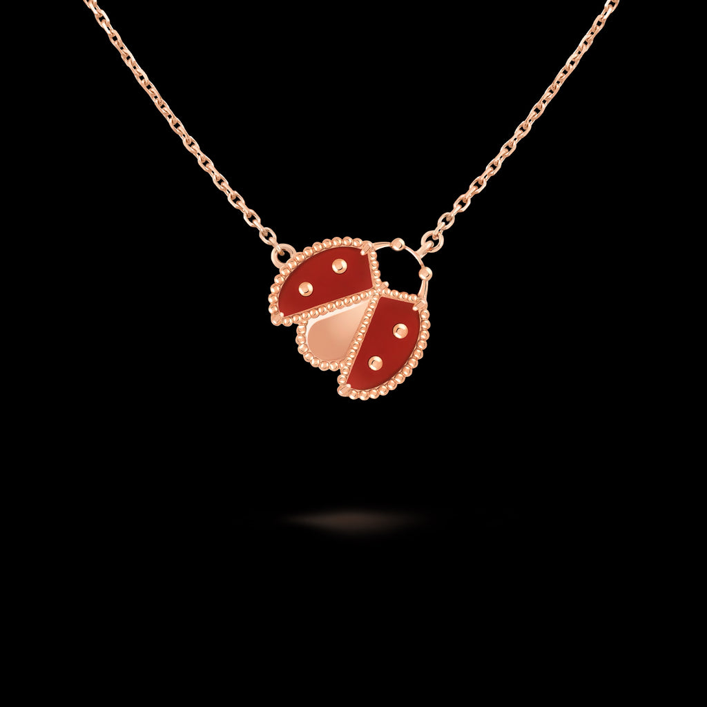 Van Cleef Lady Bug Collection Necklace