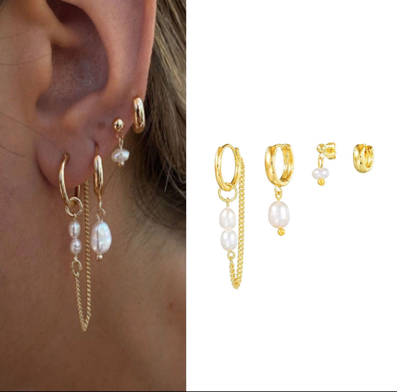 925 Silver Earrings Set
