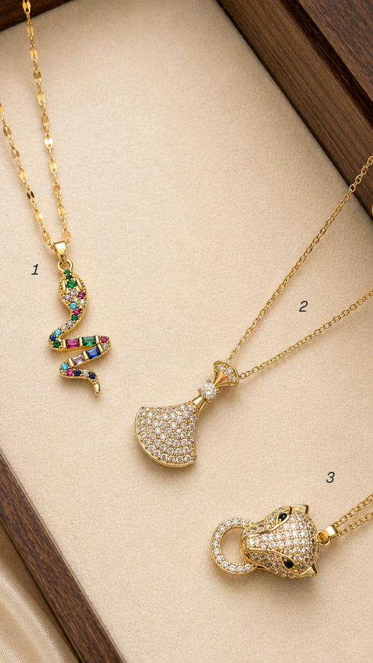 Zirconia necklaces