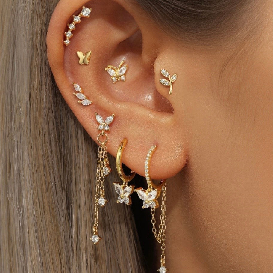 925 Silver Earrings Set