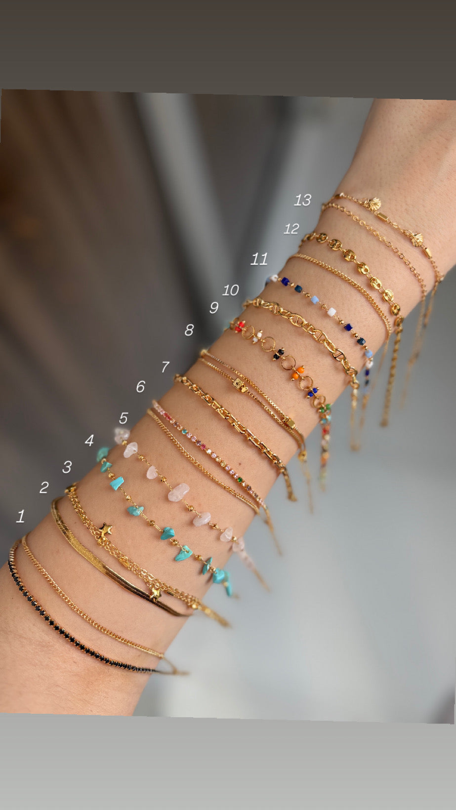 Summer anklets