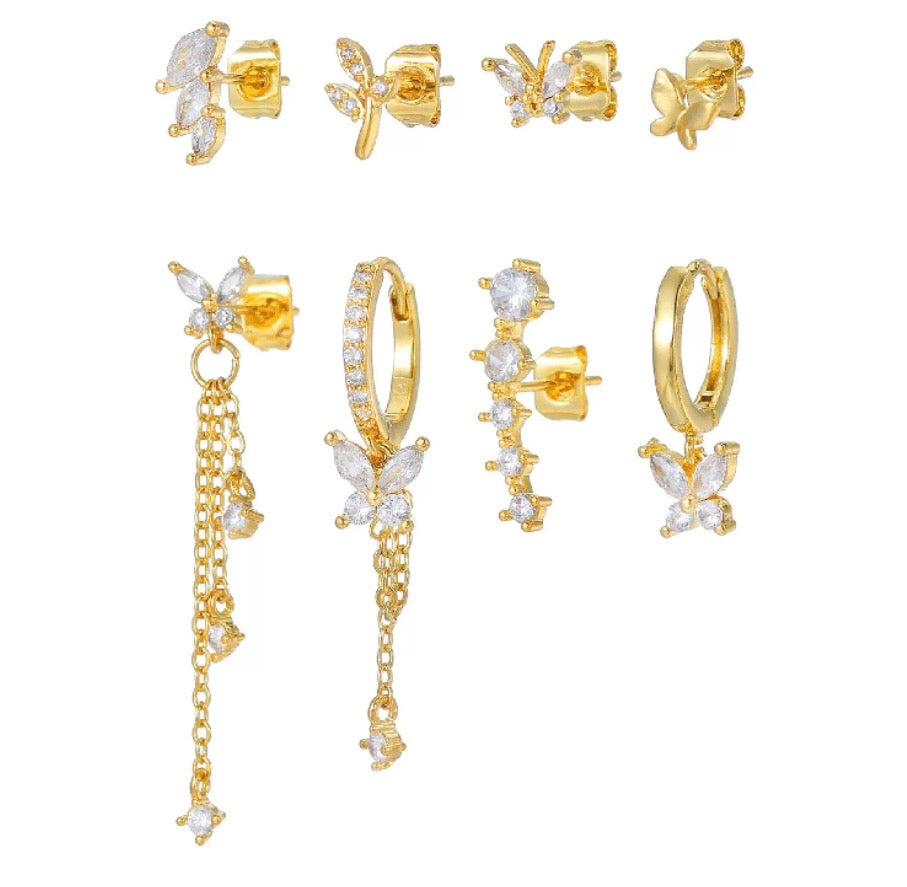 925 Silver Earrings Set