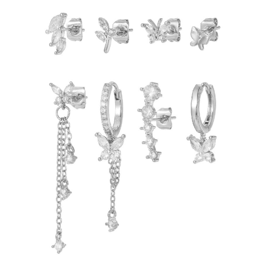 925 Silver Earrings Set